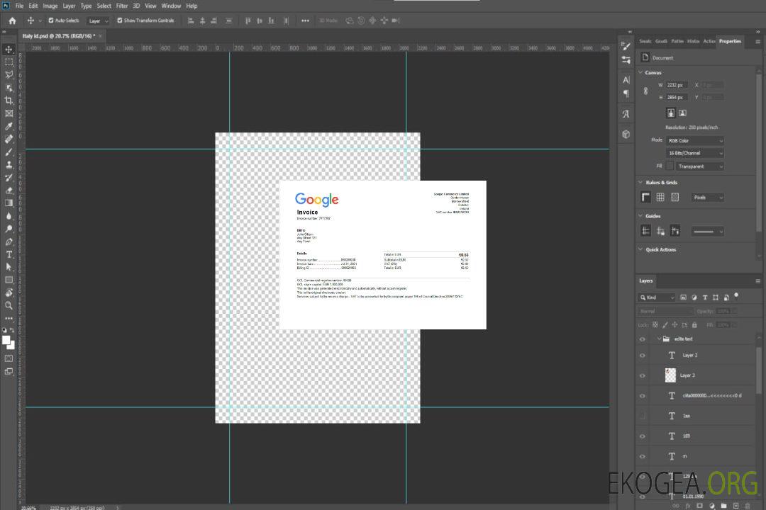 Modèle de facture Google aux États , Unis template Modèle de facture Google aux États , Unis template